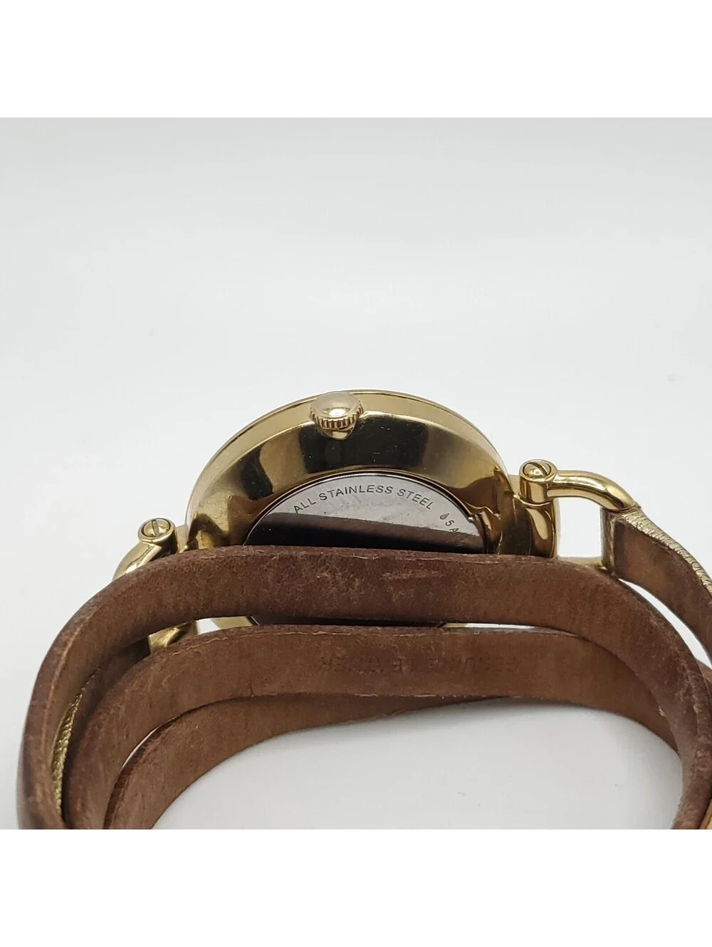 Fossil Georgia Womens Watch 32mm Gold Tone New Battery